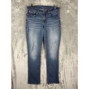 Signature by Levi Strauss Women's Blue Denim Jeans Size W30 L34 Straight Leg